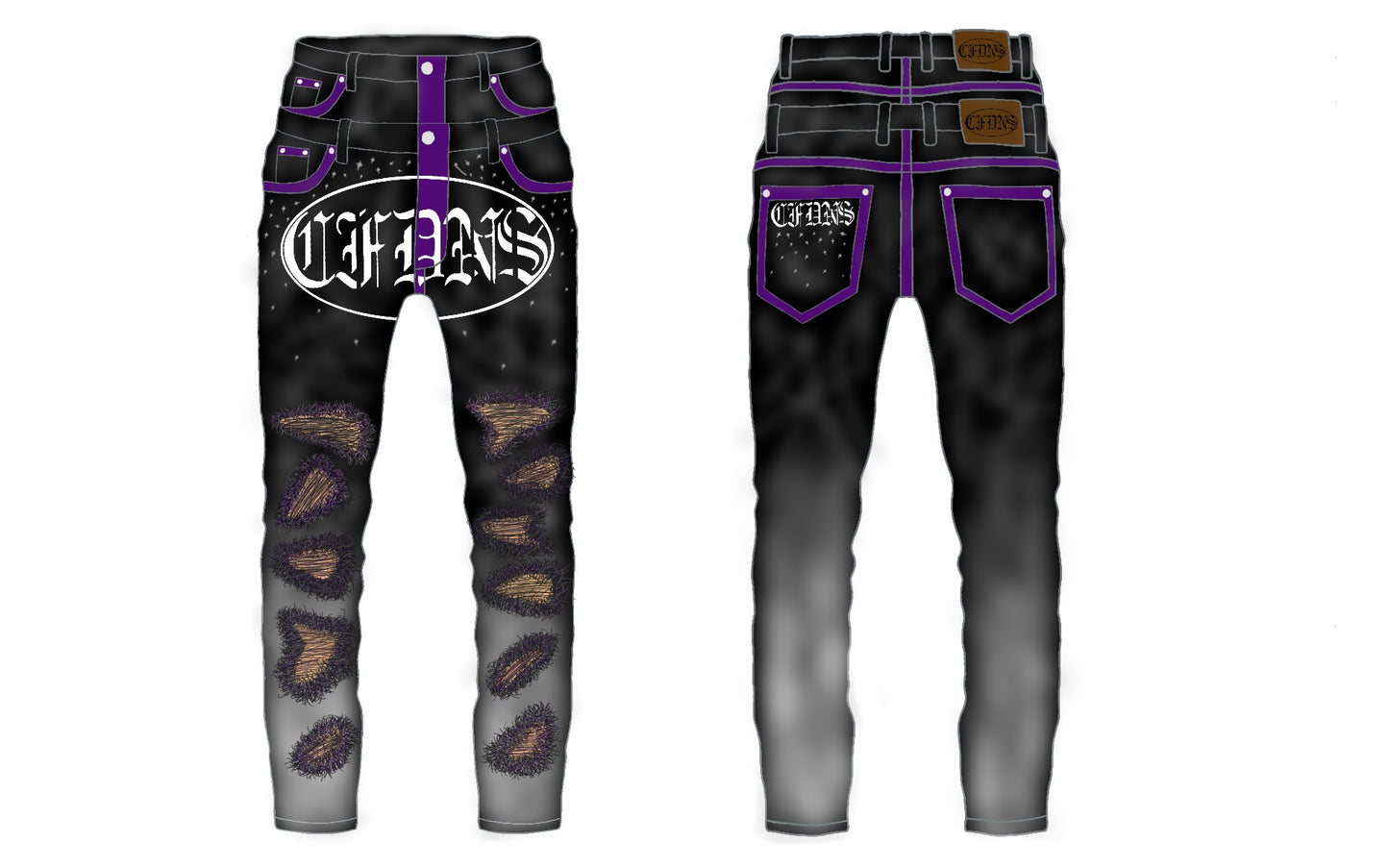 The Confidens - Purp Stars Streetwear Set